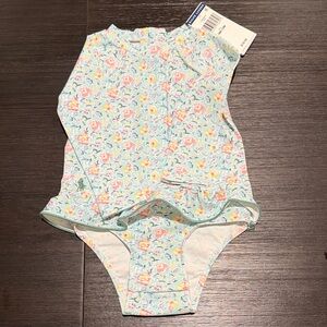 New with tags Ralph Lauren Floral Long Sleeve Swimsuit